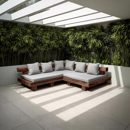 Minimalist Outdoor Sofa Set For Patio Garden And Poolside