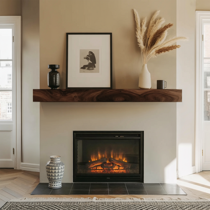 Rustic Floating Mantel Shelf For Fireplace Living Room Wall