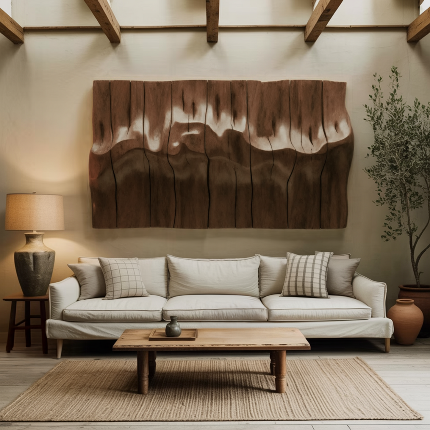 Modern Abstract Wall Art Carved Sculpture For Living Room And Office Wall