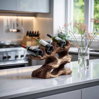 Rustic Wine Rack For Kitchen Island Rustic Feature