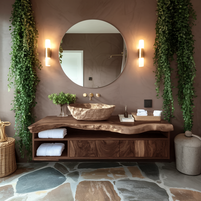 Handcrafted Floating Vanity For Elegant Bathroom