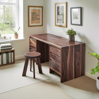 Modern Desk With Drawers Minimalist Office Table For Home Study And Workspace