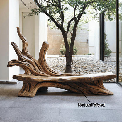 Farmhouse Branch Bench Outdoor Decor For Charming Backyards