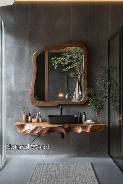 Farmhouse Solid Wood Vanity For Classic Bathroom