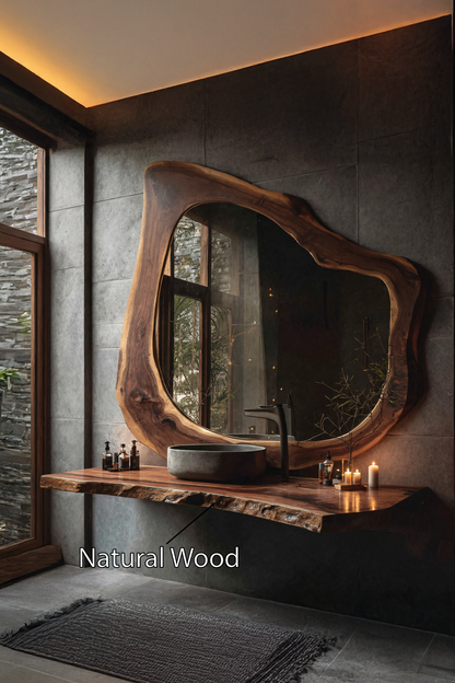 Handcrafted Live Edge Vanity For Compact Bathrooms