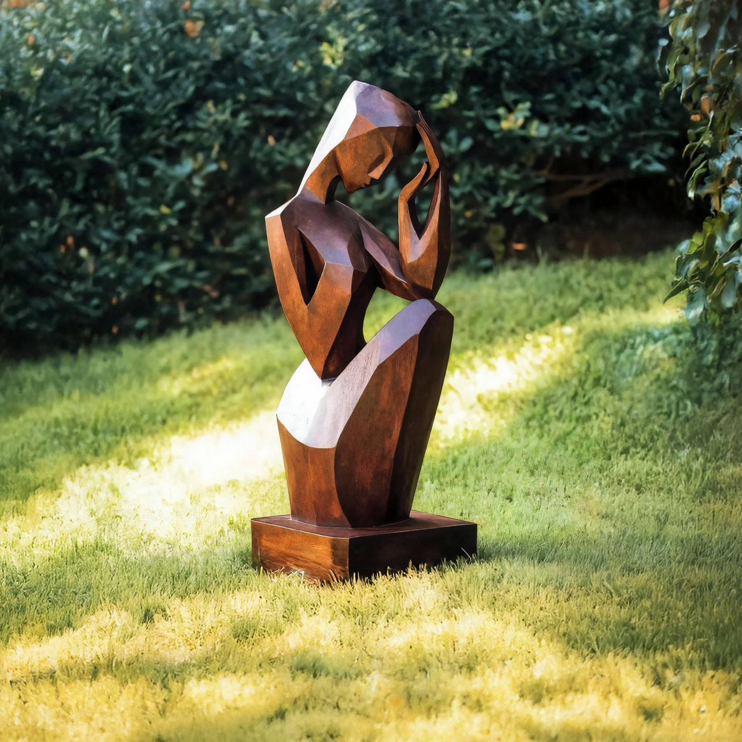 Handcrafted 3D Wood Art For Outdoor Nature Theme Setting