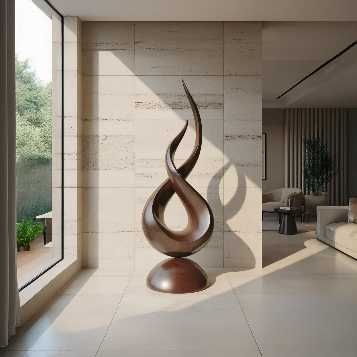 Farmhouse Abstract Sculpture For Garden Outdoor Accent