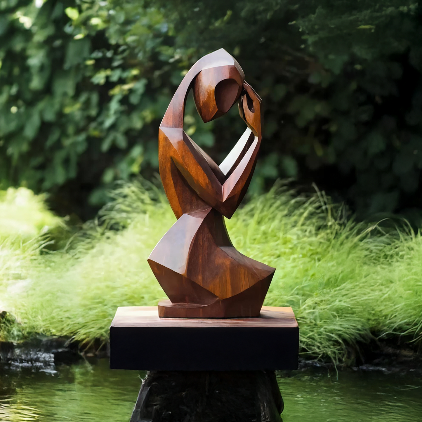 Mid Century Abstract Sculpture For Modern Outdoor Space