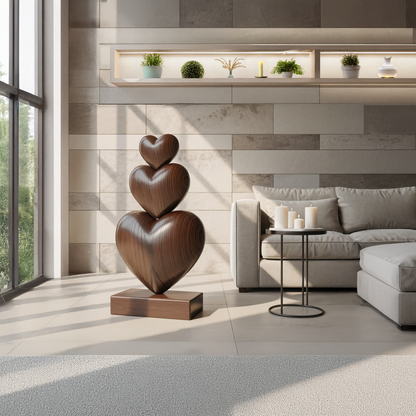 Handcrafted Wooden Sculpture For Furniture Unique Display